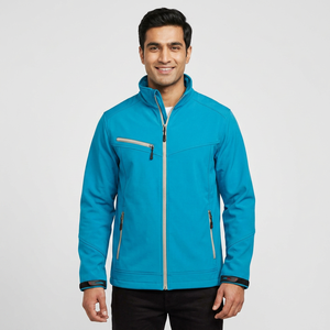 Veste Softshell Homme Coupe-Vent Imperméable Respirante Unie Personnalisable – Idéale pour l'Hiver 2026 – Vente en Gros - Product Image 1