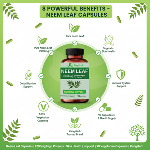 Natürlicher Ayurvedischer Kräuterreiniger und -entgiftungsmittel, <span class=keywords><strong>Neem</strong></span>-Nahrungsergänzungsmittel zur Unterstützung einer klaren Haut und Entgiftung, <span class=keywords><strong>Neem</strong></span>-Blatt-Kapseln - Product Image 5