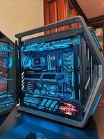 Ordinateur de jeu ASUS ROG Hyperion 701, PC de bureau personnalisé ASUS, AMD Ryzen9 9950X3D, 64 Go de RAM DDR5, RTX 5080, refroidissement par eau
