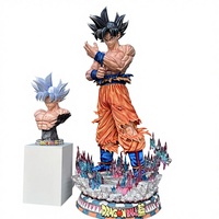 Figure d'action de film grandeur nature en résine de fibre de verre Dragon Ball Dessin animé Anime Résine Goku Sculpture