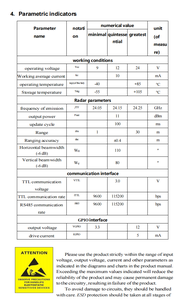 Hiệu suất cao Tiêu thụ điện năng thấp 24Ghz fmcw mô-đun đèn đường tiết kiệm năng lượng điều khiển Radar cảm biến - Product Image 5