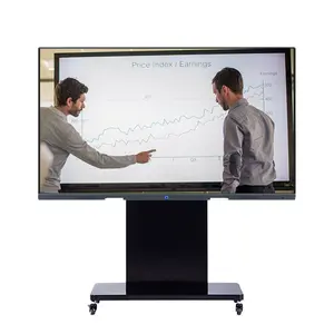 LT 4k paneli 75 inç LCD akıllı Android interaktif tahta OPS dijital dokunmatik ekran Pc destekli okul öğretim için