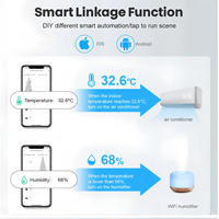 Capteur de température et d'humidité WiFi Tuya avec Google Home et Alexa, Zigbee, indice de protection IP66, faible consommation d'énergie