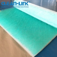 Rollo de Material Filtrante de Fibra de Vidrio y Algodón Sintético de Poliéster para Filtro de Techo, para Cabina de Pintura, Filtro de Entrada y Salida de Aire