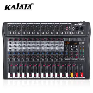 Kaika RX12 12ช่องสัญญาณ24 DPS ผล USB MP3คอมพิวเตอร์อินพุต48V Phantom Power DJ ผสมเสียง