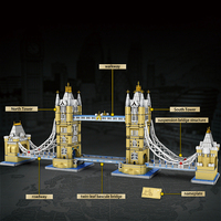 Reobrix 55018 2026 Nuevo MOC 1:145 Modelo de la Gran Torre Bridge, Juguete de Construcción DIY para Niños y Adultos, Regalo, 9782 Piezas, Juego de Bloques de Construcción