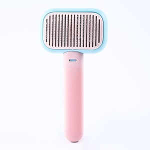 Peine para Mascotas de Acero Inoxidable con Púas Suaves Cuadradas, Resina Epoxi de Goma AB para Perros y Gatos, Productos de Aseo - Product Image 4