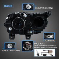 Système de phares avant LED RGB VLAND pour Dodge Challenger 2015-2022 3ème génération Facelift, ensemble d'éclairage séquentiel DRL amélioré