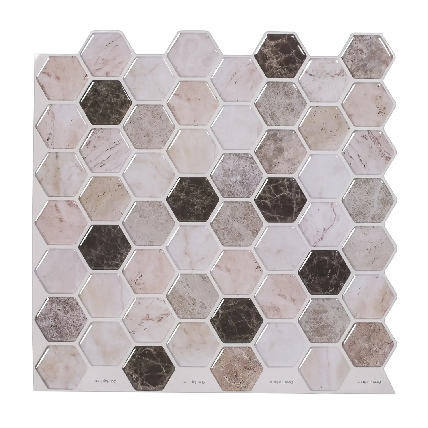 Papier peint mural ultraléger pour famille, mosaïque décorative à faire soi-même, forme hexagonale, dosseret