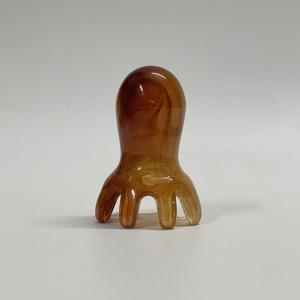 Peigne Guasha portable en acrylique coloré, fait main, en forme de pieuvre, grande taille, en stock - Product Image 2