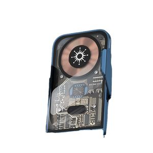 Chargeur sans fil pour voiture <span class=keywords><strong>Induction</strong></span> infrarouge Ouverture et fermeture Navigation Style punk Support transparent pour téléphone portable - Product Image 1