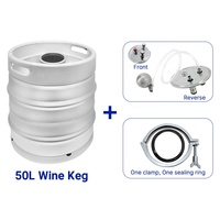 Fût à vin en acier inoxydable 304 de 50 L, fût de fermentation, Kegmenter, Keg