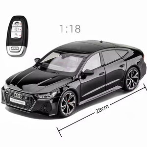 1:18 originale Aodi RS7 modello di auto in lega con chiave RC con suono e luce porte Pullback aperto Display giocattolo <span class=keywords><strong>collezione</strong></span> regalo modello di auto - Product Image 1