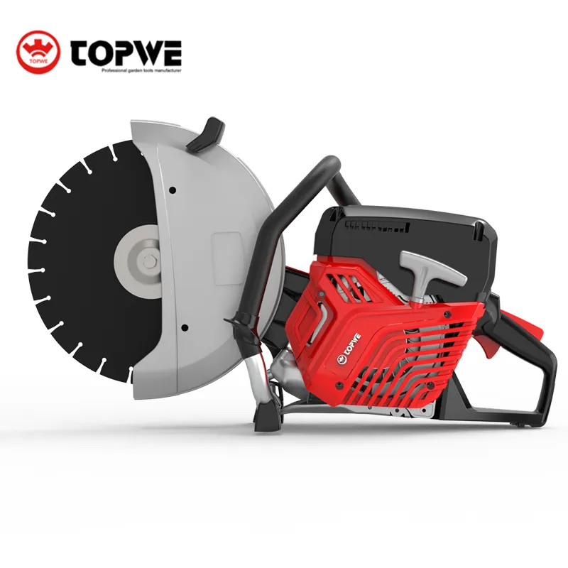 TOPWE K1260 Special Customized For Russia Road Cutter 74cc Industrial Cut Off Saw 2-stroke Concrete Power Cutter