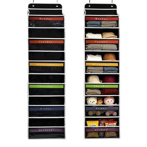Custom Pack Over <b>Door</b> Organizer with 5 Large Pockets 10 Mesh Side Pockets 44 Lbs <b>Weight</b> Capacity Hanging Organizer - Product Image 1