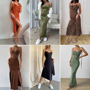 <span class=keywords><strong>Vestidos</strong></span> <span class=keywords><strong>de</strong></span> moda transfronterizos 2026 <span class=keywords><strong>en</strong></span> stock, <span class=keywords><strong>de</strong></span> color liso, tela fina acanalada, elegantes y casuales - Product Image 6