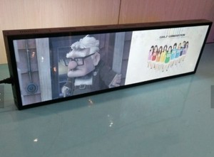 24 ''37'' ngoài trời trong cửa độ sáng cao loại thanh siêu rộng hiển thị xe buýt xe taxi gắn Android LCD quảng cáo + người chơi - Product Image 3