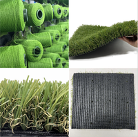 HANWEI Rumput 17000d Tinggi Dtex 35Mm Rumput Sintetis Rumput 30Mm Lanskap Rumput Sintetis Rumput Buatan