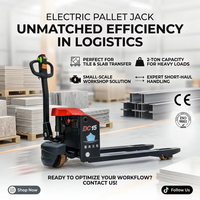 Chariot transpalette électrique pliable 1,5 tonne avec poignée, service OEM, pour stockage en détail, contrôleur intelligent, commande en gros