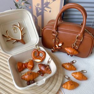 2025 Popular Pretzel Bagel Charm Pendant Car Ornament <b>Backpack</b> Hanging Accessories Women Bag Handbag Keychain Decoration - Product Image 1