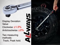 Clé dynamométrique électronique ALLWAYSTOOLS 3/8'' de qualité industrielle 60 Nm, type mini, outils à main professionnels, ODM pris en charge