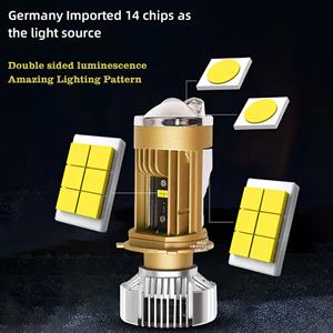 Chenlang CL05 160W 20000LM Láser Línea de corte de precisión integrada Plug and Play Lente Dual Matrix Mini Led Headlight Hi/<span class=keywords><strong>Lo</strong></span> Beam Bulb - Product Image 5