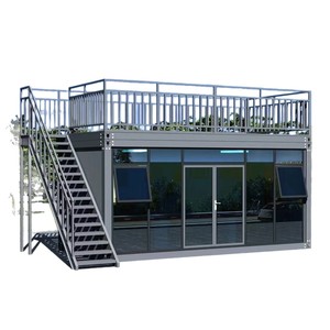 Casa Contenedor con Muro Cortina de Vidrio, Rectangular, Moderna, para Uso en Oficinas, de Ensamblaje Rápido - Product Image 5