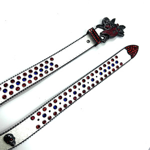 <span class=keywords><strong>Ceinture</strong></span> Y2K à strass en promotion avec nouvelle <span class=keywords><strong>ceinture</strong></span> <span class=keywords><strong>Western</strong></span> Diamond BB, <span class=keywords><strong>boucle</strong></span> pirate de style nouveau, en <span class=keywords><strong>cuir</strong></span> PU et plastique orné de cristaux - Product Image 5