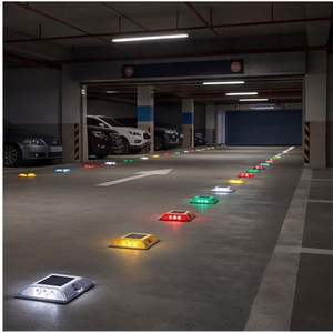 Marcador de Límites de Tráfico de Alta Resistencia, Tachuela Solar de Aluminio para Navegación en Almacenes y Patios - Product Image 2