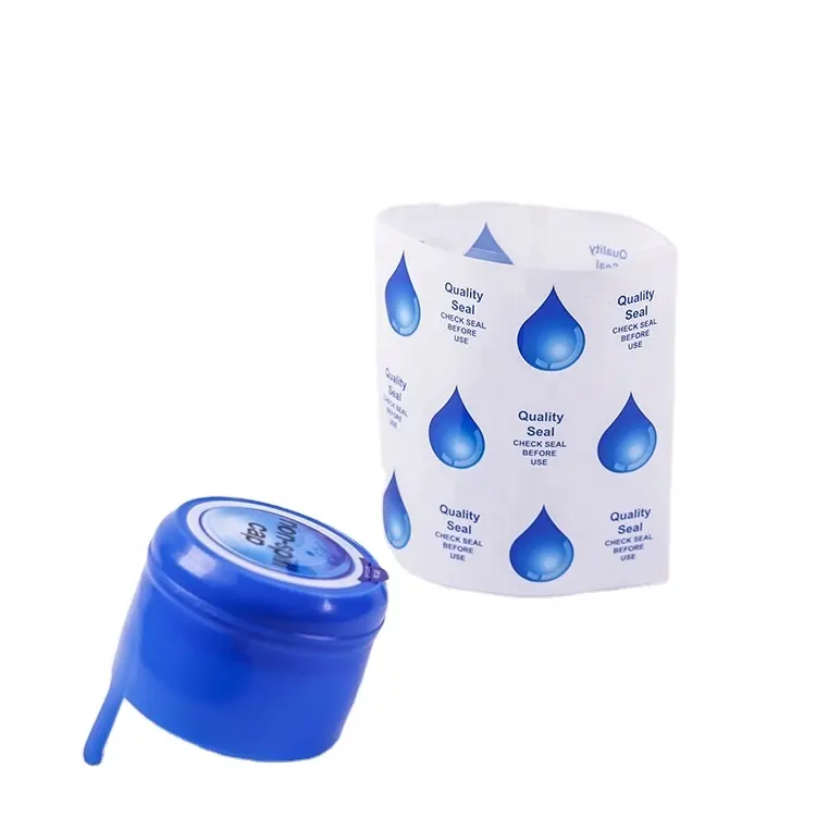 PVC Schrumpf Etikett Wrap Flasche für 5 Gallonen Wasser Kappe Dichtung