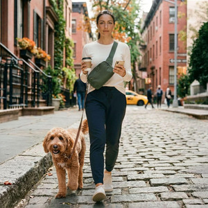 Cinturón y Correa de Hombro Ajustables para Perros, Bolsa de Paseo para Perros con 3 Formas de Uso, <span class=keywords><strong>Riñonera</strong></span> para Bolsas de Excrementos - Product Image 4