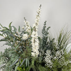 DKB usine gros allée fleurs haute qualité décoration <span class=keywords><strong>de</strong></span> mariage fleurs <span class=keywords><strong>de</strong></span> mariage en soie allée verte <span class=keywords><strong>prairie</strong></span> - Product Image 4