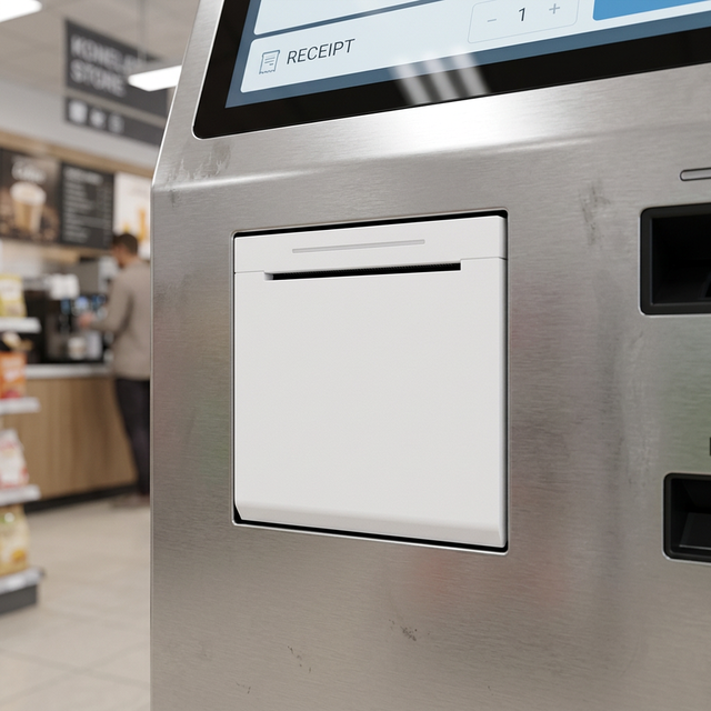 3 Inch 80mm Pos Kiosk Embedded Thermal Receipt Printer Auto Cutter 250mm/s Mounted Panel Thermal Panel Printer
