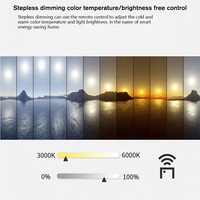 Applique murale Led en forme de lune, minimaliste, 10 pouces, 15W CCT, support de veilleuse à intensité variable