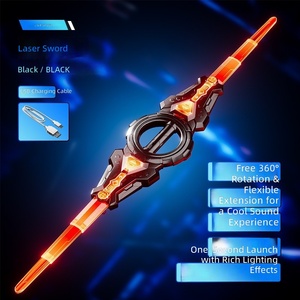 Spada Laser Girevole Creativa a Doppia Lama con Luci Multicolore per Bambini - Giocattolo Divertente in Offerta Speciale - Product Image 1