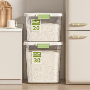 Contenedor de Arroz de 30L, Hermético, a Prueba de Humedad, de Grado Alimenticio, Rectangular, con Tapa de Clip - Product Image 5
