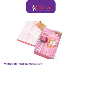 Cajas de Papel Kraft Rígidas Hechas a Mano en Vietnam, Reciclables, Biodegradables, Personalizables, con Estampado en Lámina Dorada para Regalos - Product Image 1