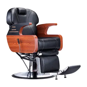 Oil Head Chair High-End Men'S Hair Cutting European Style Retro Barber Chair Hairdressing Hair Salon Special Shave R