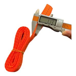 Correa de Poliéster de 25 mm con Rayas Naranjas, Capacidad de 0.8 Toneladas, Cinta de Amarre Resistente para Empacar - Product Image 1