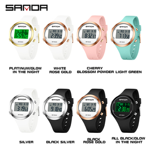 Reloj <span class=keywords><strong>despertador</strong></span> impermeable Sanda 2147 para estudiantes, nueva pantalla de forma electrónica, deporte de lujo de moda <span class=keywords><strong>juvenil</strong></span> multifuncional - Product Image 6