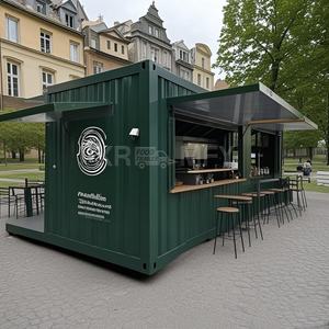 Cafetería portátil de 20 pies, tamaño y logotipo personalizables, para contenedor bar con máquinas expendedoras de snacks en el interior. - Product Image 4