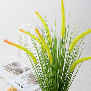 Herbe de renard artificielle Flower Delight, fleur décorative, verdure de mariage, PVC souple moulé par injection, écologique - Product Image 2