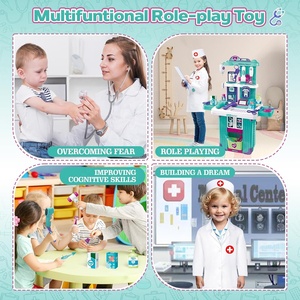 Juego de Imitación de Doctor para Niños 008-605, Juguete de Rol 3 en 1, Estación Médica Móvil Portátil, Mesa de Doctor para Niños, Regalos de <span class=keywords><strong>Navidad</strong></span> - Product Image 3