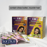 Sachet OEM sans soude, marque privée, relaxant capillaire régulier Dark and Lovely pour les personnes noires, mini