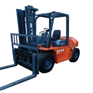 Excellent équipement logistique : Chariot élévateur diesel HELI 5 tonnes avec déplaceur latéral hydraulique, moteur Isuzu, pneus pleins et mât à deux étages - Product Image 1