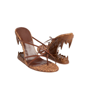 Sandali <span class=keywords><strong>con</strong></span> zeppa a punta tonda e <span class=keywords><strong>tacco</strong></span> a dente di tigre, <span class=keywords><strong>con</strong></span> nuovo cinturino sottile intrecciato, infradito <span class=keywords><strong>con</strong></span> <span class=keywords><strong>tacco</strong></span> super alto - Product Image 1