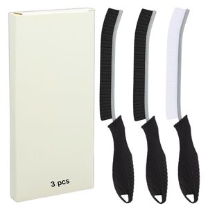 Nueva venta al por mayor una caja de 3 piezas cepillo limpiador de lechada cepillo de limpieza de grietas de cerdas duras para Baño - Product Image 1