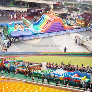 Aufblasbares Kinder sprung schloss mit Rutsch-und Hindernis parcours Kommerzielle Outdoor-Spielgeräte - Product Image 1