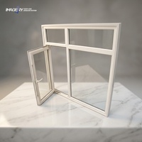 Ventanas Abatibles de Aluminio Personalizadas con Doble Vidrio Templado para Dormitorio y Sala de Estar