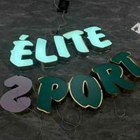 Letrero 3D Personalizado con Iluminación LED Acrílica, Letras de Canal de Acero Inoxidable Gruesas, Letrero Comercial para Exteriores, Logotipo para Pared de Edificio de Oficinas